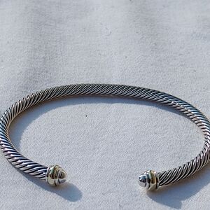 David Yurman 4 mm Cable Classic With Yellow Gold